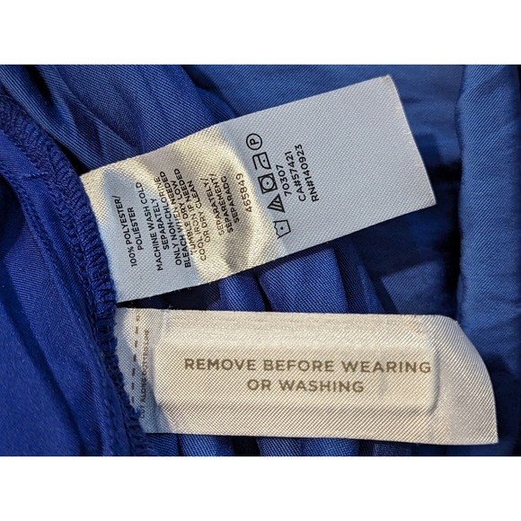 loft comfy romper shorts royal blue sleeveless womens extra small xs - Picture 4 of 8